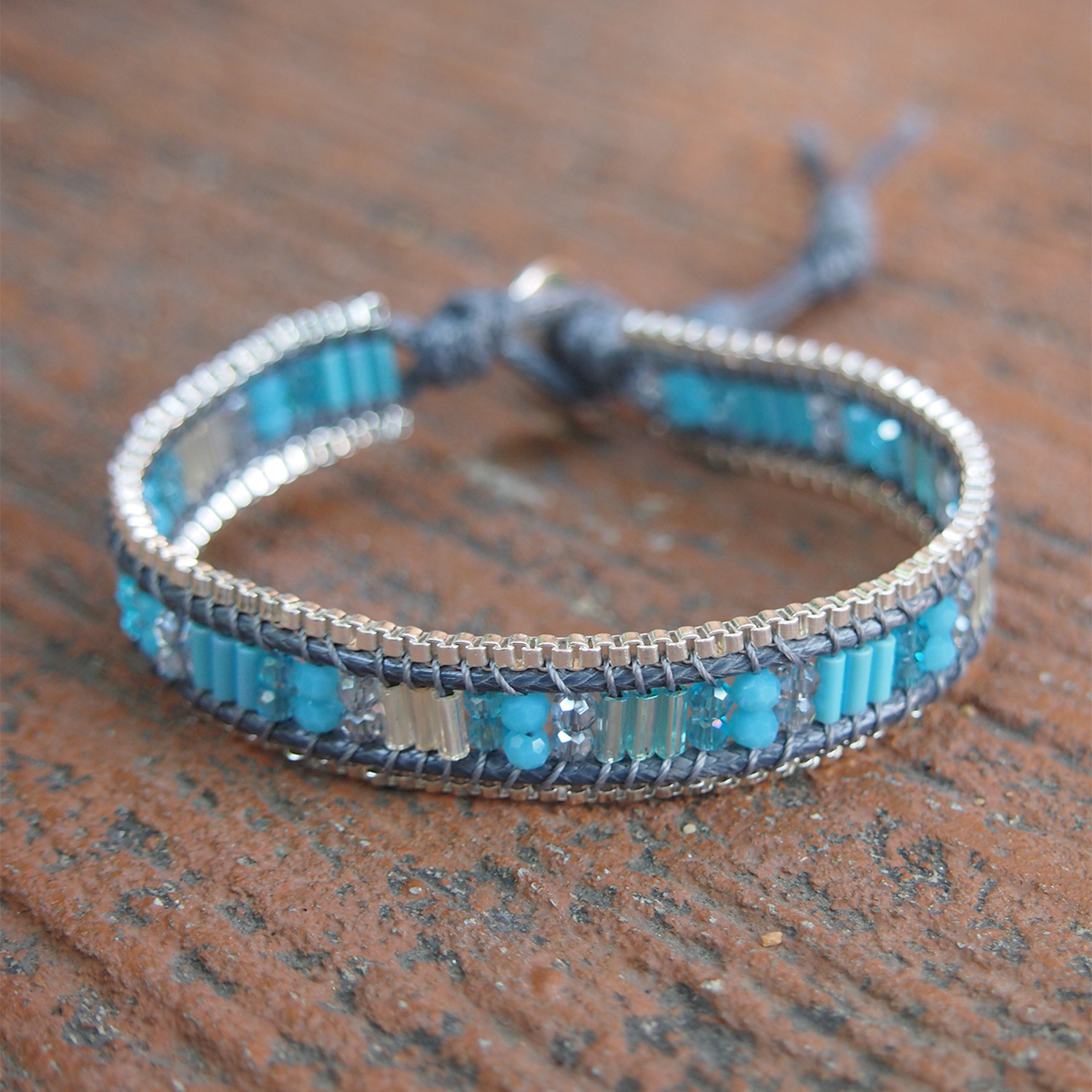 Blue Single Wrap Bracelets