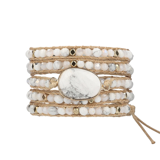 Howlite Wrap Bracelets - Stone of Harmony