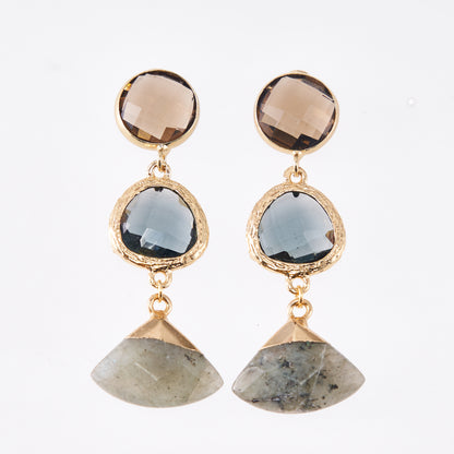 Labradorite Single Drop Earrings