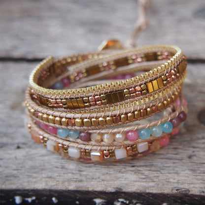 Multi Color mix wrap bracelet