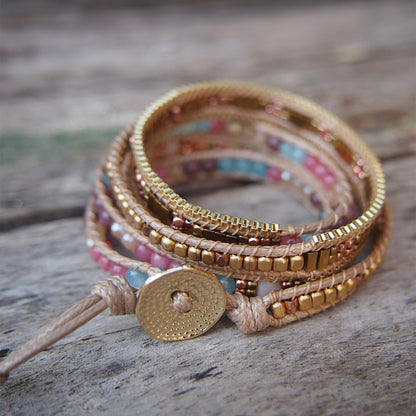 Multi Color mix wrap bracelet