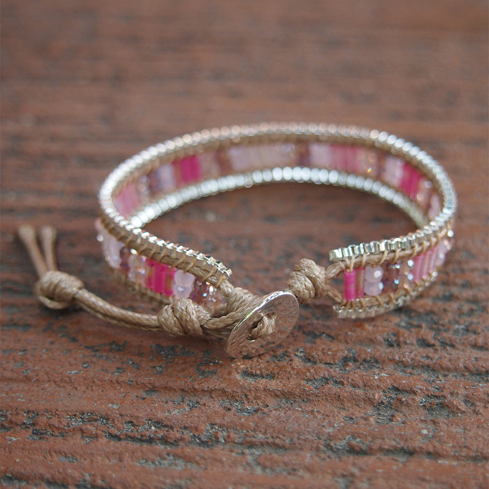 Pink Single Wrap Bracelets