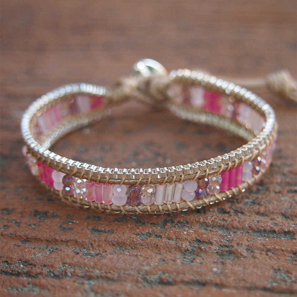 Pink Single Wrap Bracelets