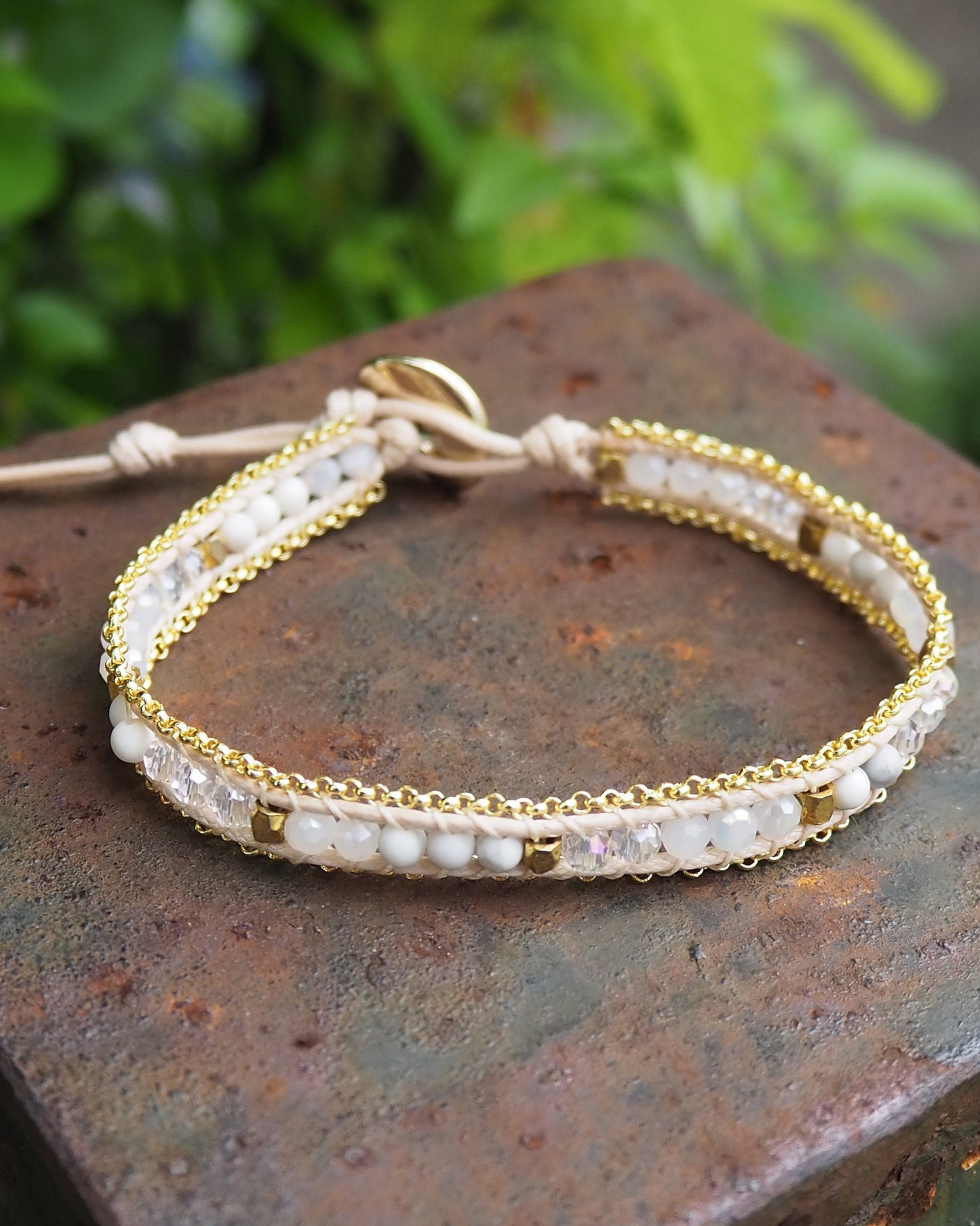 White Single Wrap Bracelets