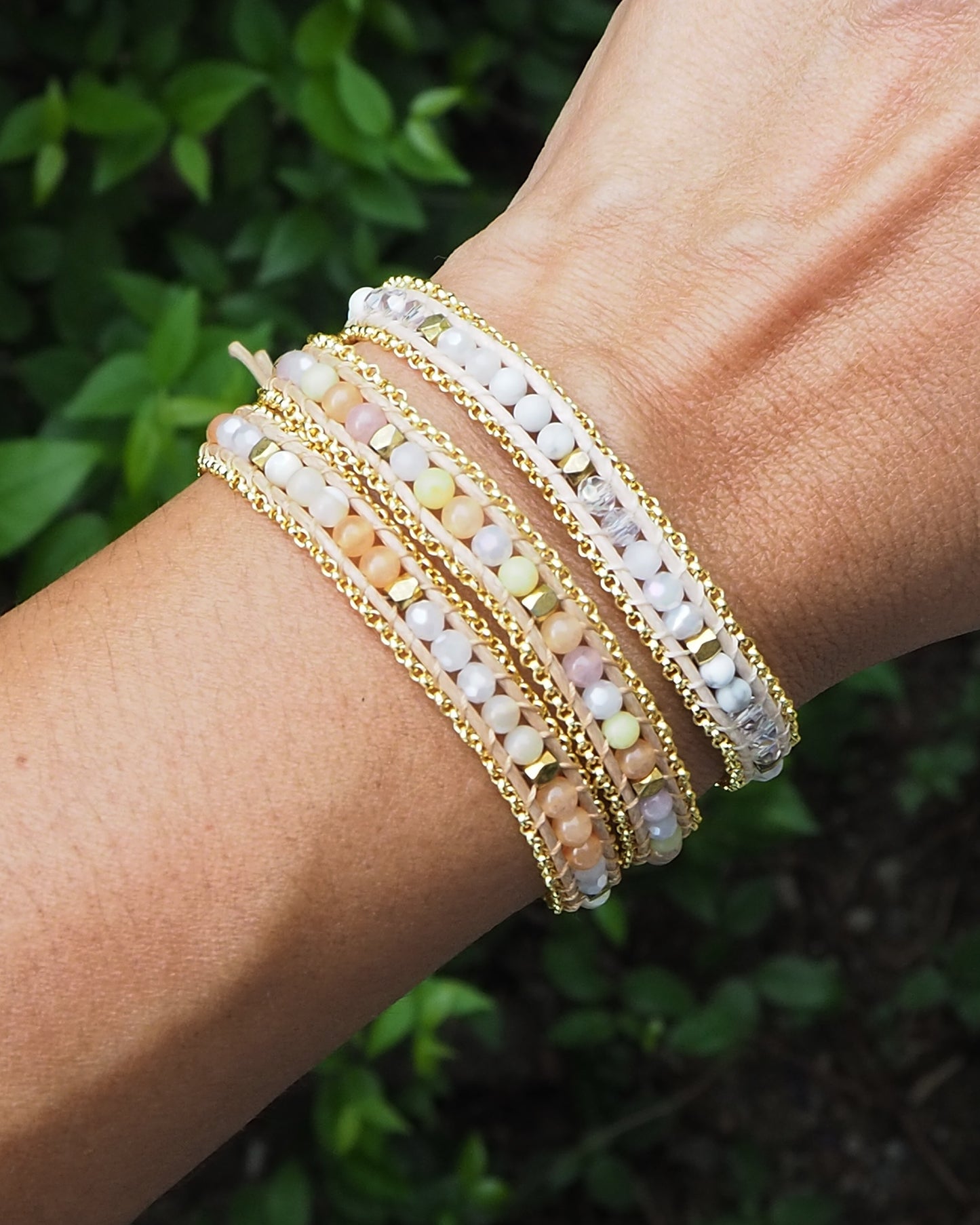 Cream Single Wrap Bracelets